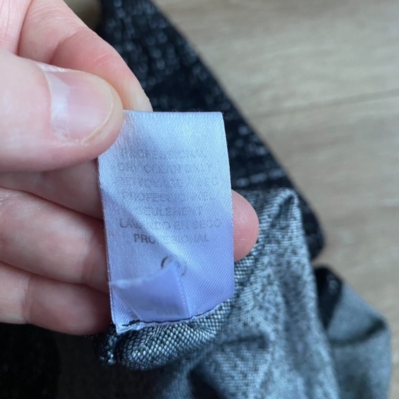 COPY - Calvin Klein dress rayon blend fit & flare textured black white - Picture 9 of 9